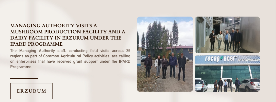 MANAGING AUTHORITY VISITS A MUSHROOM PRODUCTION FACILITY AND A DAIRY FACILITY IN ERZURUM UNDER THE IPARD PROGRAMME