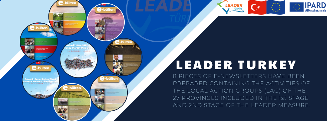 8 PIECES OF E-NEWSLETTERS HAVE BEEN PREPARED CONTAINING THE ACTIVITIES OF THE LOCAL ACTION GROUPS (LAG) OF THE 27 PROVINCES INCLUDED IN THE 1st STAGE AND 2ND STAGE OF THE LEADER MEASURE.