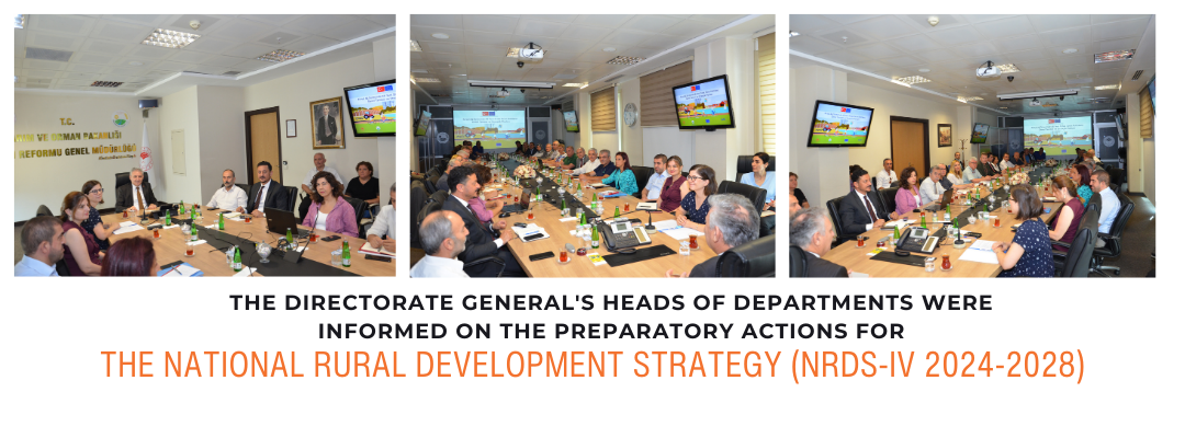 THE DIRECTORATE GENERAL'S HEADS OF DEPARTMENTS WERE INFORMED ON THE PREPARATORY ACTIONS FOR THE NATIONAL RURAL DEVELOPMENT STRATEGY (NRDS-IV 2024-2028) 