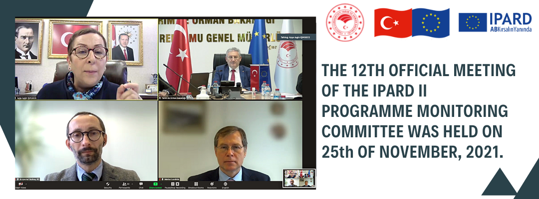 THE 12TH OFFICIAL MEETING OF THE IPARD II PROGRAMME MONITORING COMMITTEE WAS HELD ON 25th OF NOVEMBER, 2021.